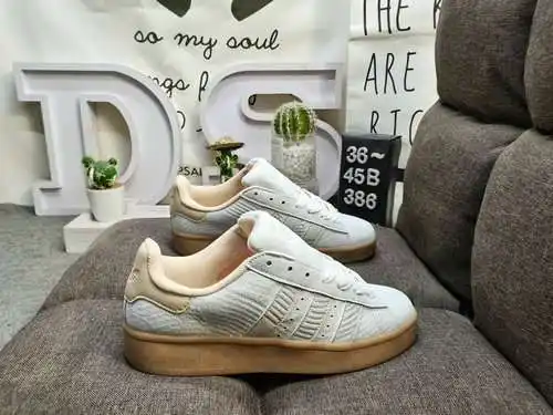 386DAdidas. Zapatos para hombre y mujer, zapatos de pan Clover CAMPUS 00s, zapatillas retro informal