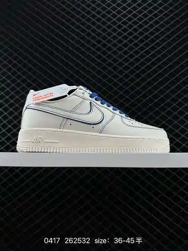 6 Nike Air Force '7 Low Air Force 1 zapatillas deportivas informales, versátiles y de suela gruesa, 