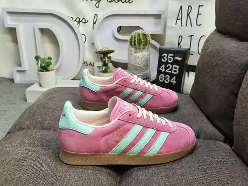 Las zapatillas bajas Adidas Originals Gazelle Indoor trébol retro informales antideslizantes y resis