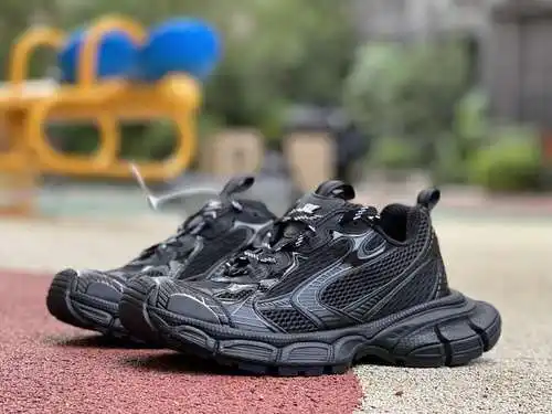 Balenciaga 3XL alma negra Balenciaga/Balenciaga 23 nuevos zapatos de papá retro negros y plateados c