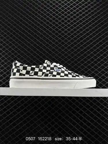 9 Vans Vault OG Era LX Vans letras de tablero de ajedrez en blanco y negro 2ss zapatillas de lona ba