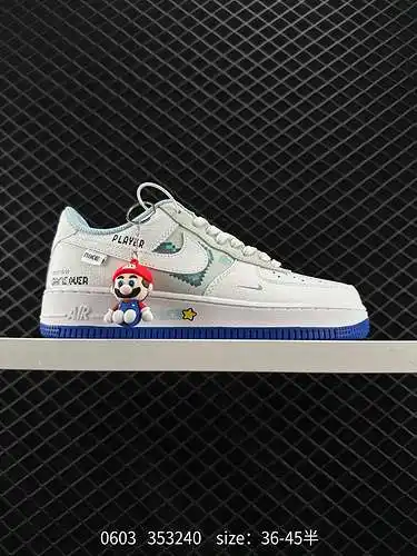 2 Zapatillas deportivas informales, versátiles y de caña baja Nike Air Force Low Air Force One de ni