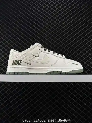 6 Nk SB Dunk Low tres ganchos de marca compartida, color verde militar, zapatos de skate deportivos 