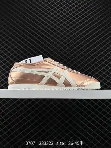 OnitsukaTiger/Onitsuka Tiger Mexico 66 zapatos para correr informales de cuero de capa completa, pol
