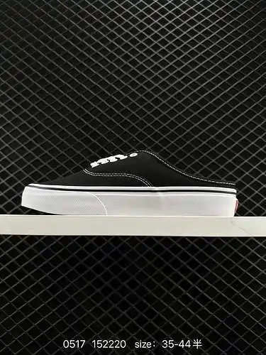 VANS VANS AUT Zapatos de lona clásicos de media taza, bajos, en blanco y negro, para hombres y mujer