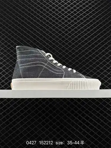 6 Oferta especial Vans Sk8-Hi punta de galleta gris Zapatos de lona vulcanizados casuales de caña al