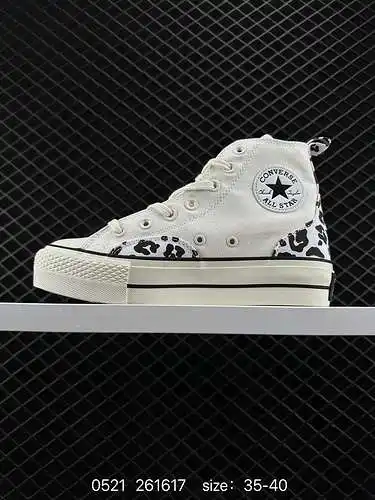 85 Converse Converse Chuck Taylor All Star Lift Clean HighWhiteBlack Leopard Star Classic Neutral Hi
