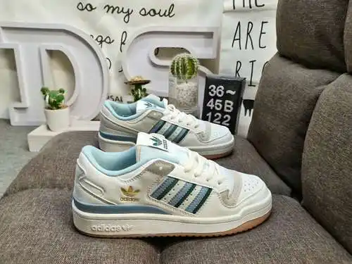 122DAdidas Forum 84 Zapatillas deportivas informales de moda, versátiles, de caña baja y caña baja. 