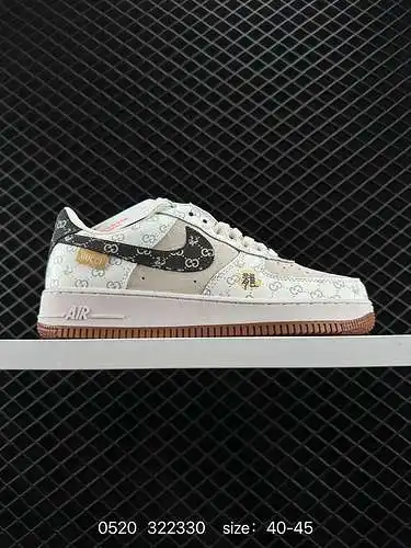 Nike Air Force Low Air Force 1 zapatillas deportivas informales, versátiles y de caña baja. La combi