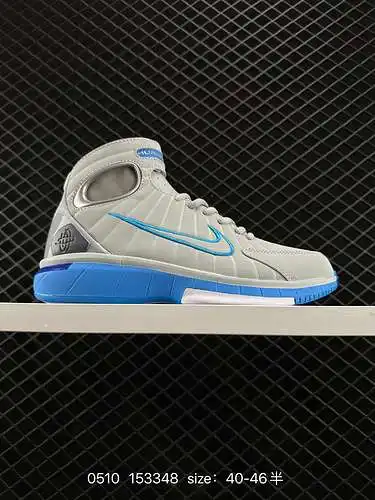 24 zapatillas de baloncesto retro de caña alta con velcro Nike Air Zoom HUARACHE 2K4, debut a nivel 
