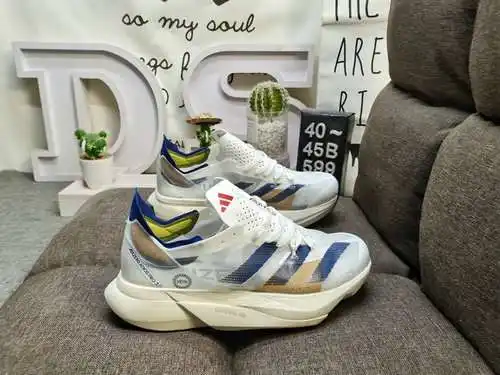 599D Adidas ADIZERO BOSTON 12 Zapatos papá cómodos y modernos, antideslizantes, resistentes al desga