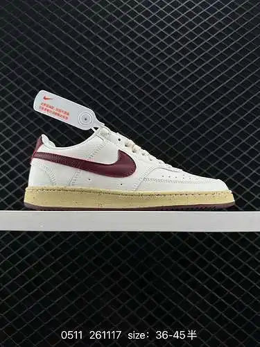 8 Nike Court Vision Low, calzado deportivo informal, transpirable, versátil y de caña baja, diseño c