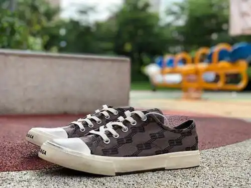 Zapatos de lona Balenciaga zapatos de lona informales deportivos de caña alta desgastados Balenciaga