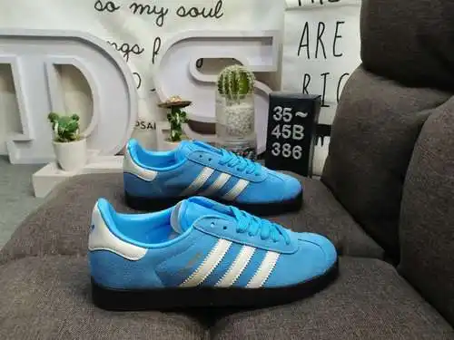 Las zapatillas de deporte bajas Adidas Originals Gazelle Indoor clover retro informales antideslizan