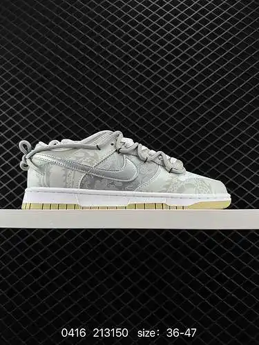 2 NK Dunk Low Limitado al año del Dragón Exquisito gris plateado DV833- Techo de serie personalizado
