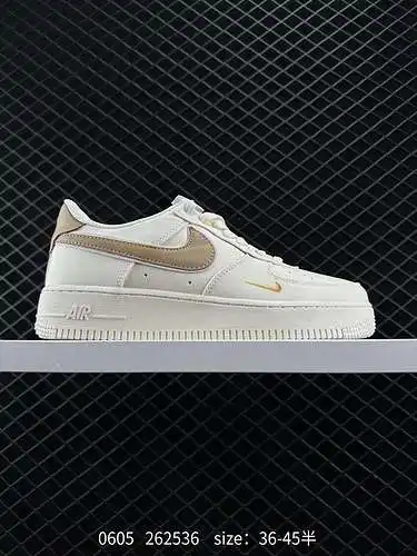 8 Lanzamiento simultáneo oficial de NIke Air Force '7 a nivel de empresa, tela marrón arroz, zapatil