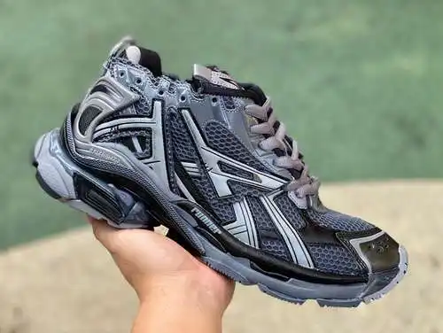 Balenciaga 7.0 negro gris M puro original ⚡️ Balenciaga Runner Grafhti malla con cordones escotado d