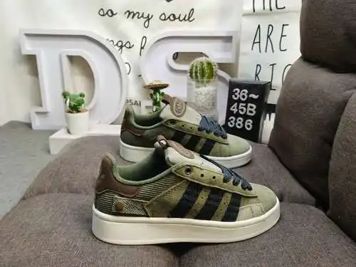 386DAdidas. Zapatos para hombre y mujer, zapatos de pan Clover CAMPUS 00s, zapatillas retro informal