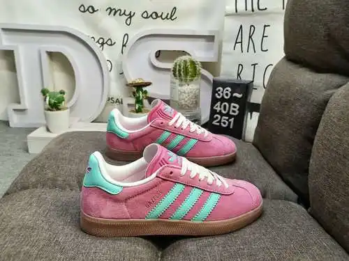 Las zapatillas de deporte bajas Adidas Originals Gazelle Indoor clover retro informales antideslizan