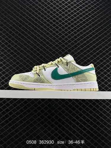 Nike SB Dunk Low Drunkard Lemon Mojito SB zapatillas casuales bajas con correa DV833 combinación de 
