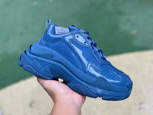Balenciaga TPU pintado con spray azul adidas originals x Balenciaga Triple S zapatos papá bajos con 