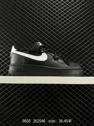 23 Nike Air Force Low oficial de gran venta personalizado a nivel de empresa con swoosh en blanco y 