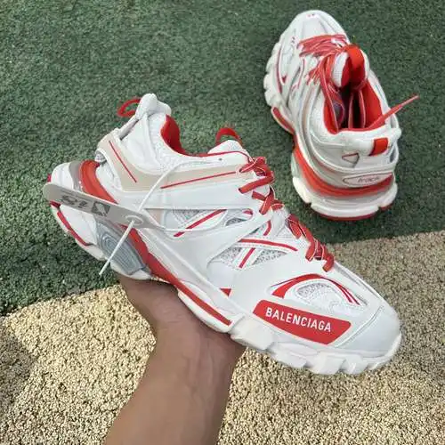 Balenciaga 3.0 zapatos papá Balenciaga Triple S blanco y rojo Balenciaga