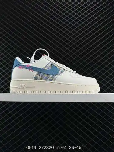 Nike Air Force Low Air Force 1 zapatillas deportivas informales, versátiles y de caña baja. La combi