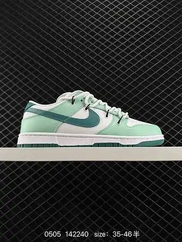2 Nike Dunk Low de nivel corporativo Verde Verde Menta Blanco Esta combinación de colores blanco y v