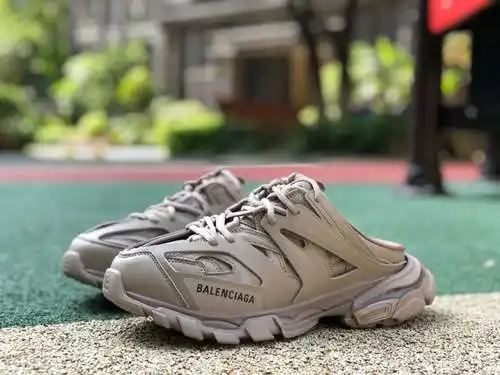 Balenciaga half-flop look caqui Balenciaga/Balenciaga papá zapatos 21 nuevos zapatos Track mule zapa