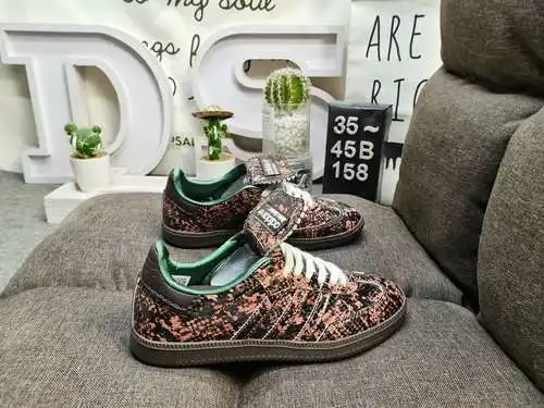 ¡Estándar genuino a nivel de empresa 158D con medio tamaño! /Clover Adidas Samba Vegan OG patrón de 