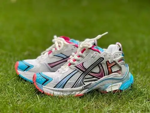 Balenciaga 7.0 blanco polvo azul Y puro original ⚡️ Balenciaga Runner Grafhti malla con cordones esc