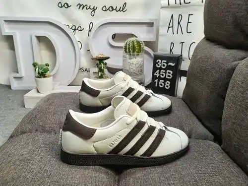 Las zapatillas de deporte de corte bajo Adidas Originals Gazelle Indoor trébol retro informales anti