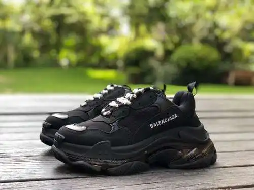 Balenciaga cojín de aire alma negra Balenciaga Balenciaga Triple S Clear Sole antideslizante resiste