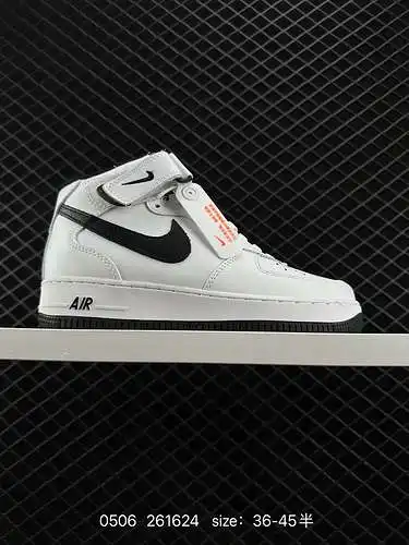 2 Nk Air Force '7 Mid AF Zapatillas deportivas Nike Air Force 1 AF de media caña con suela gruesa y 