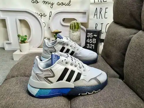 321D nivel corporativo Adidas Nite Jogger 2019 Boost código de barras en tono tierra Modelo de respa