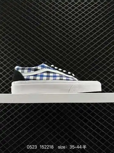 9 Vans Zapatillas informales de corte bajo para hombre y mujer con estampado de cuadros OLD SKOOL of