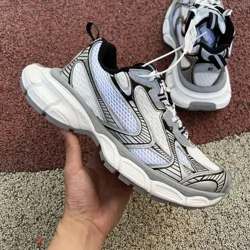 Balenciaga 3XL plateado Balenciaga/Balenciaga 23 nuevo XXXL 3XL estilo show con cordones zapatos de 