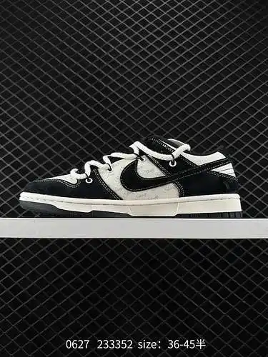 26 Stussy x Nk Dunk Low Stussy-Strapped beige y gancho negro SB zapatillas casual bajas SJ268-22 #St
