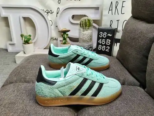 862D Zapatillas de deporte Adlidas Originals Gazelle Indoor, auténticas, de tamaño medio, de nivel e