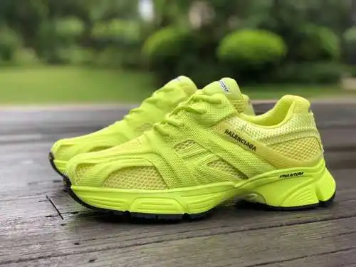 Balenciaga Verde Fluorescente Balenciaga Phantom Fashion Zapatos Deportivos Bajos Antideslizantes La