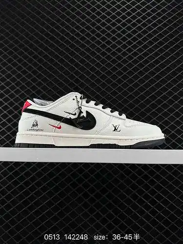 24 LV de nivel corporativo x Nike Dunk Low Black Lamborghini Este modelo aboga por romper con las tr