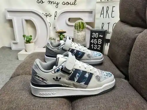 132DAdidas Forum 84 Zapatillas deportivas informales de moda, versátiles, de caña baja y caña baja. 