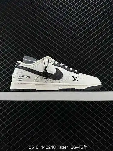 24 Corporate-level LV x Nike Dunk Low Presbyopia Beige Black Hook Este modelo aboga por romper las r