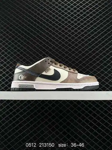 2 Zapatillas de deporte informales de caña baja con correa SB en marrón oxidado y blanco Nk Dunk Low