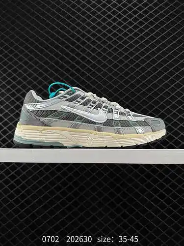 Las zapatillas para correr Nike p-6 están hechas de materiales transpirables y superposiciones ingen