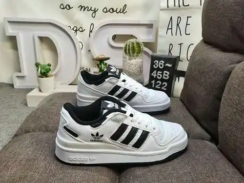 122DAdidas Forum 84 Zapatillas deportivas informales de moda, versátiles, de caña baja y caña baja. 