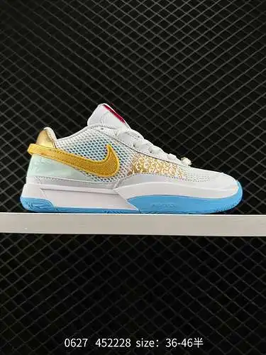 4 Zapatillas de baloncesto deportivas casual de corte bajo Nike Morant Generation Zoom JA EP para ho