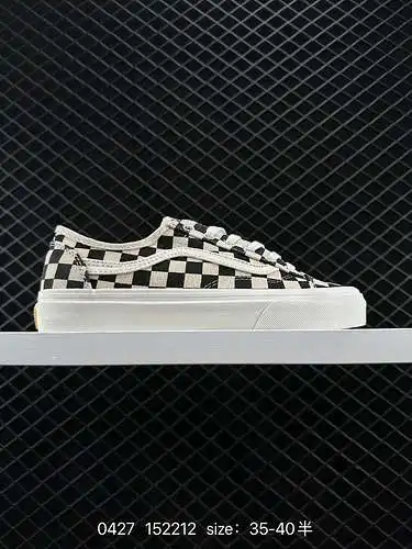6 Vans Style 36 ECO material de algodón de lino a cuadros respetuoso con el medio ambiente/tablero d