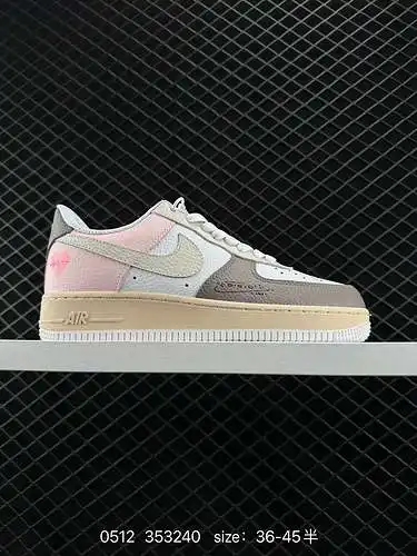2 zapatillas informales Nike Air Force Low'7 Air Force 1 de nivel corporativo, cuero personalizado, 